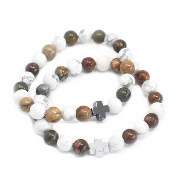 Second image of 2 Pulseras con Piedras Preciosas - Paz