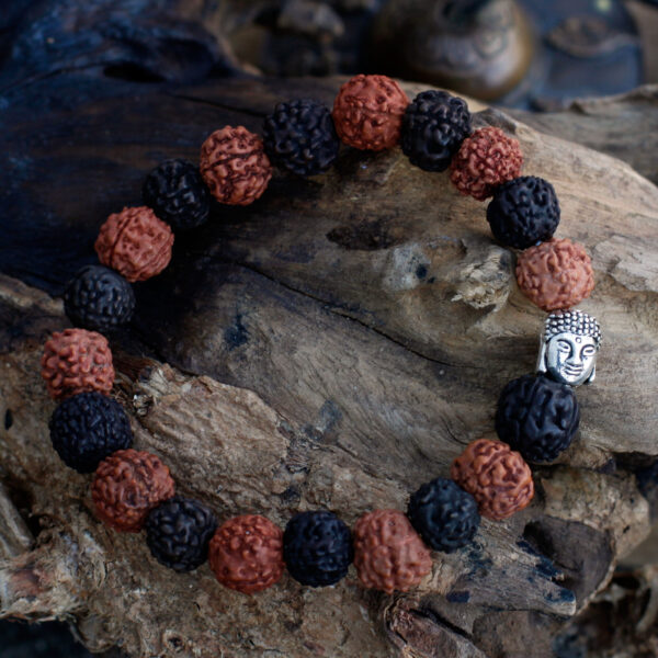 Second image of Rudraksha Brazalete de Buda Japa Mala - Mix