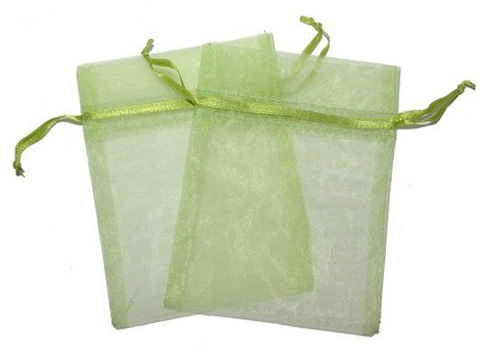 Bolsa de Organza - Pasto verde