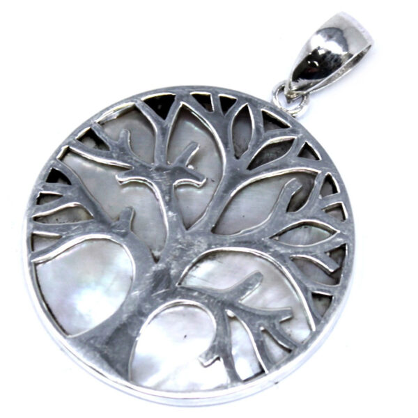 Colgante de Plata Árbol de la Vida 30mm - Madre Perla