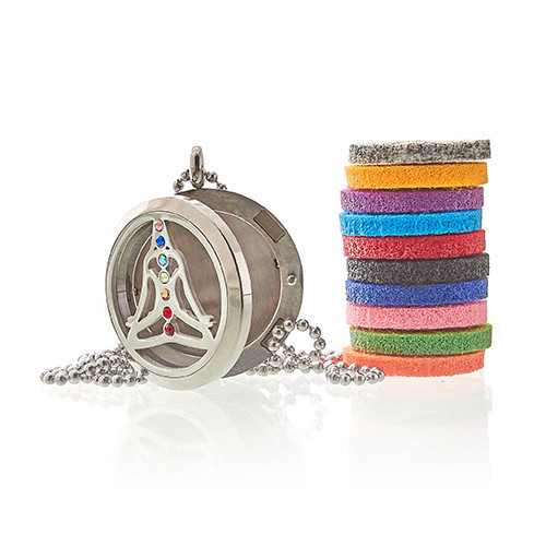 Second image of Collar de Joyería de Aromaterapia - Yoga Chakra - 30mm