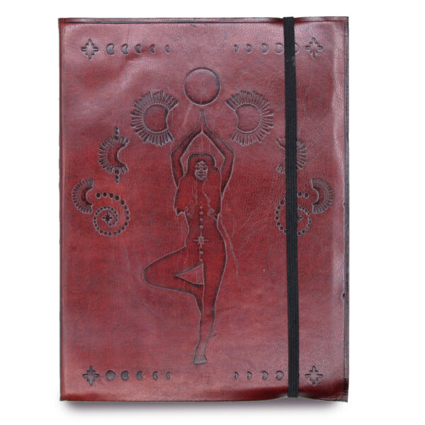 Second image of Cuaderno mediano con elástico - Diosa Cósmica