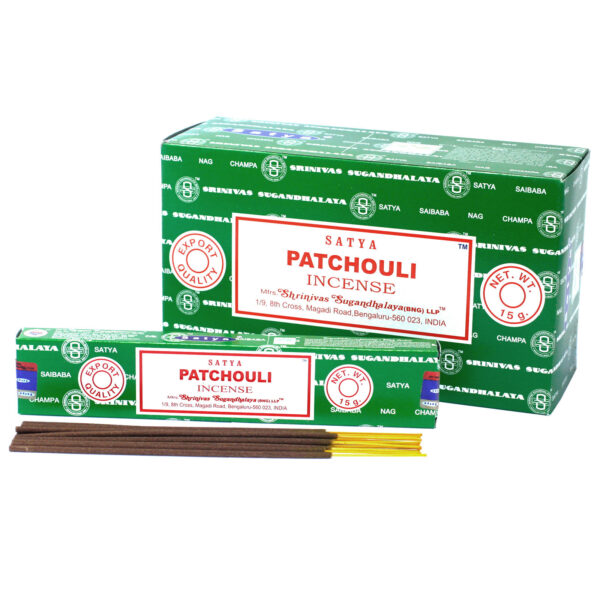 Varillas de Incienso Satya 15gm -Â Patchouli