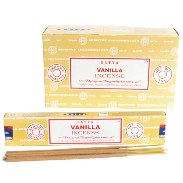 Varillas de Incienso Satya 15gm -Â Vanilla