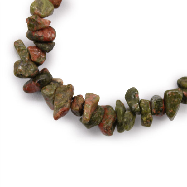 Second image of Pulsera Fragmentos de Piedras Preciosas - Jaspe verde