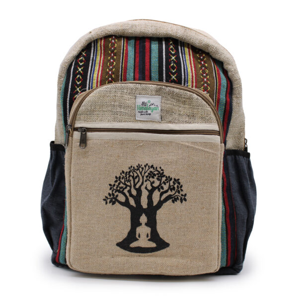 Mochila Grande De Cáñamo - Bohdi Tree Design