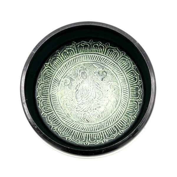 Second image of Cuenco tibetano en polvo de tierra - Buda Mandala - 16 cm