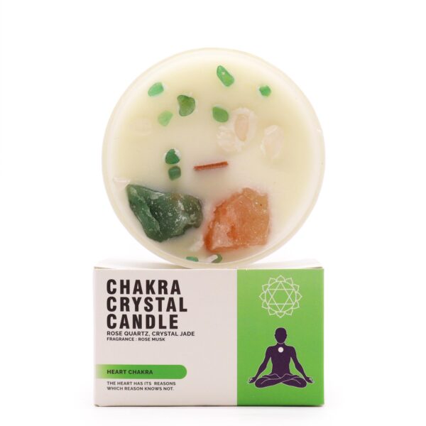 Second image of Velas de Cristal de Chakra  - Chakra del corazón