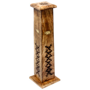 Box of 2 Tapered Incense Tower - Mango Wood