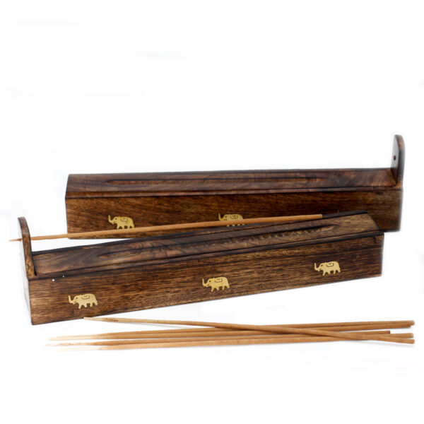 Second image of Mango Wood Incense Box - Assorted