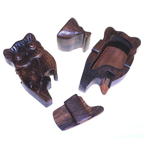 Second image of Caja mágica de Bali - Búho