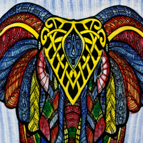 Second image of Arte de Pared de Algodón - Elefante
