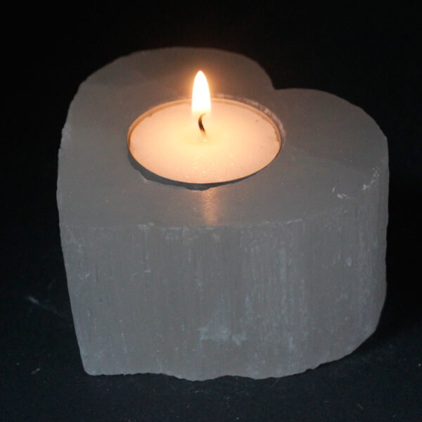 Second image of Candelero Selenite corazón