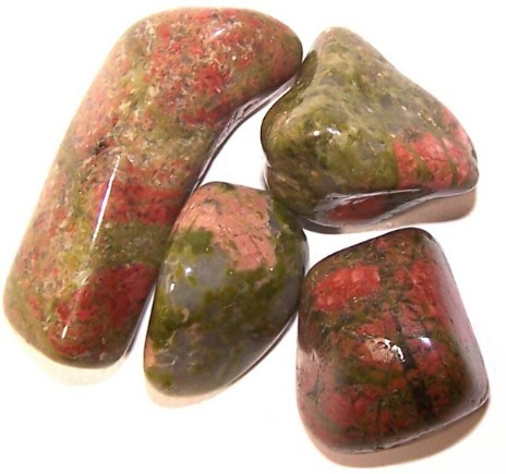 L Tumble Stones - Unakite