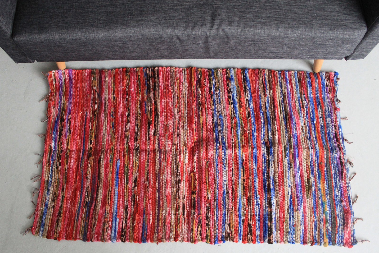 Second image of Alfombra de trapo medio - 128x75cm