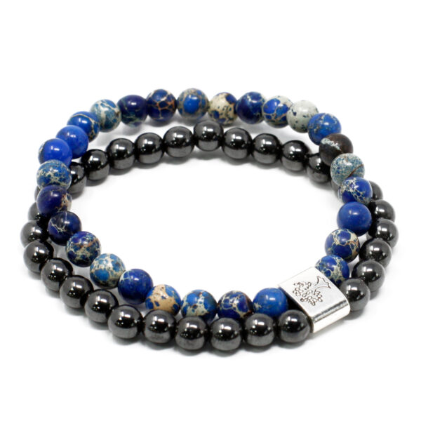 Second image of Pulsera de Piedras Preciosas Magnéticas - Sodalite