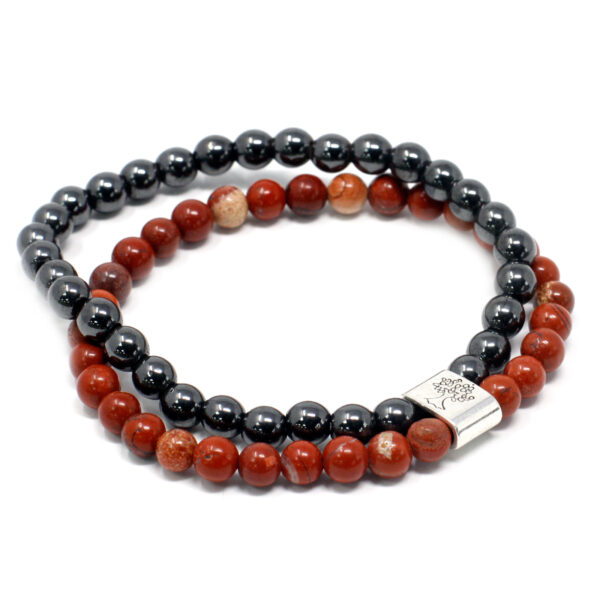 Second image of Pulsera de Piedras Preciosas Magnéticas - Piedra Roja