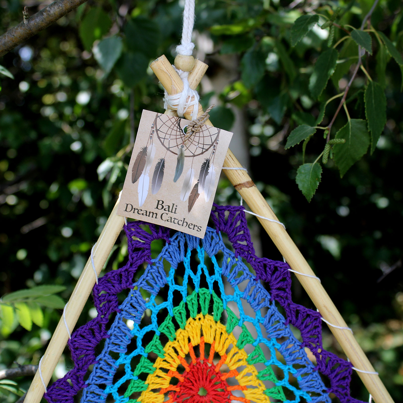 Second image of Bali Dreamcatchers - Med Multi Pyramid