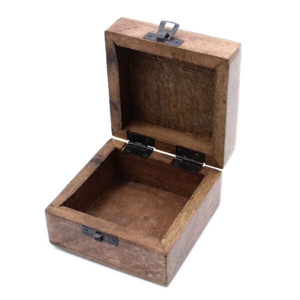 Second image of Caja de Madera Blanca - 4x4 Diseño Azteca