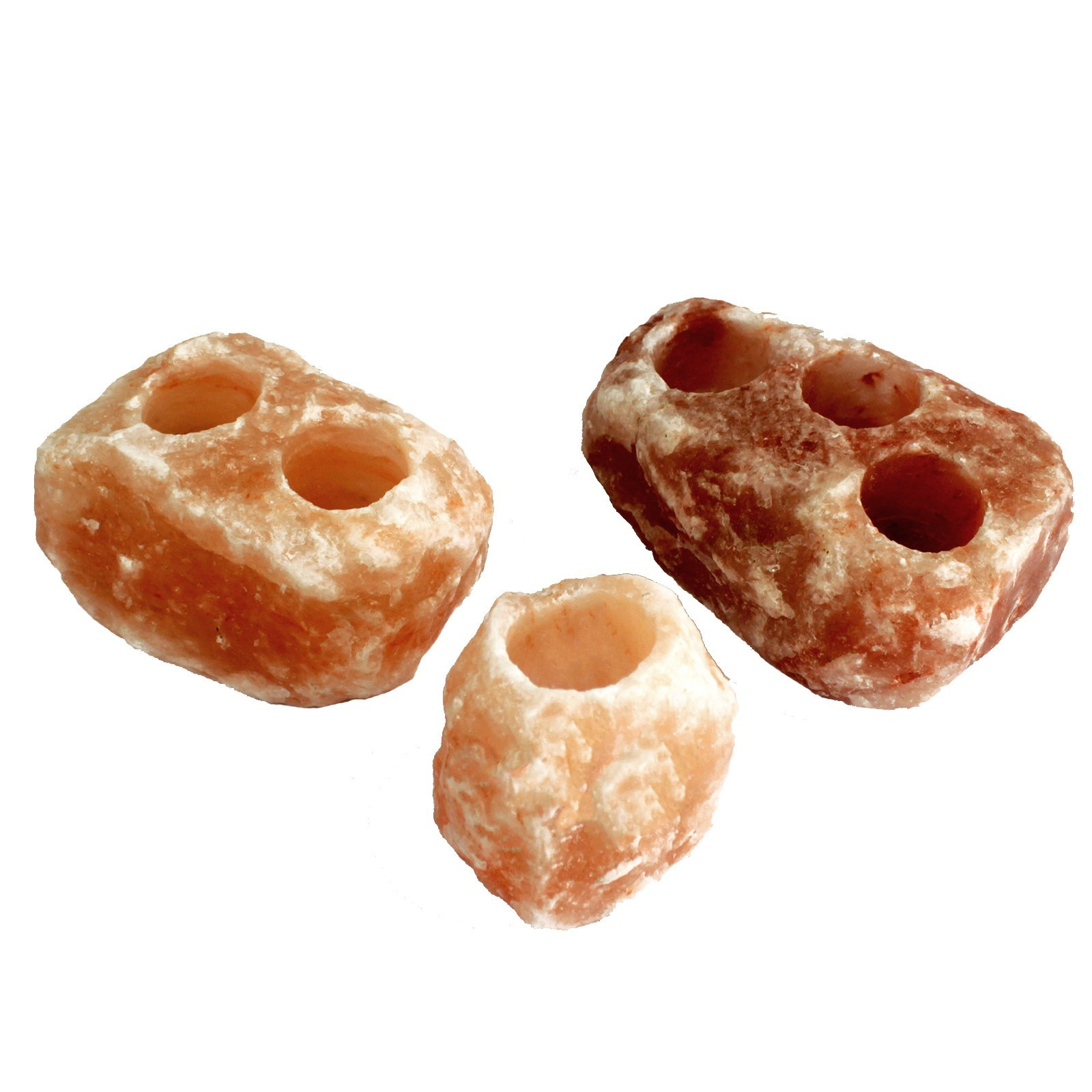 Second image of Portavelas de sal natural - 2 agujeros (2-2.5 kg)