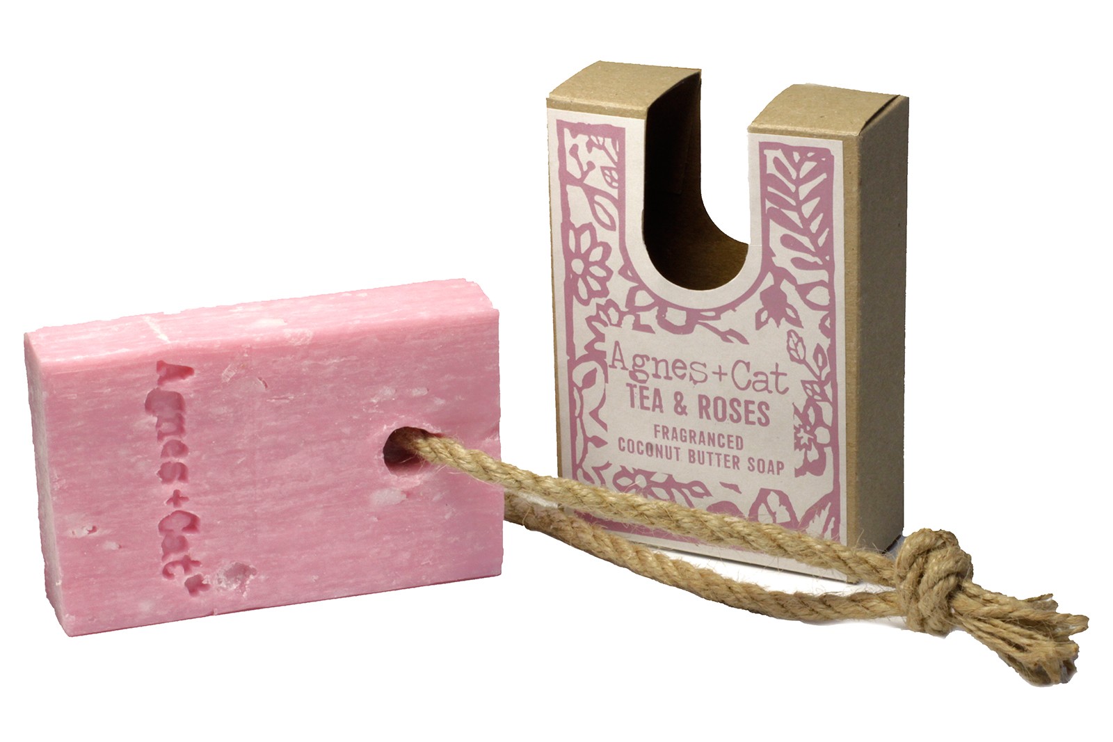 Second image of Jabón con Cordón - Té y Rosas