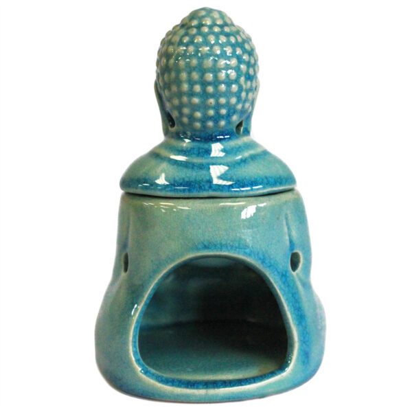 Second image of Quemador aceite Buda sentado - azul