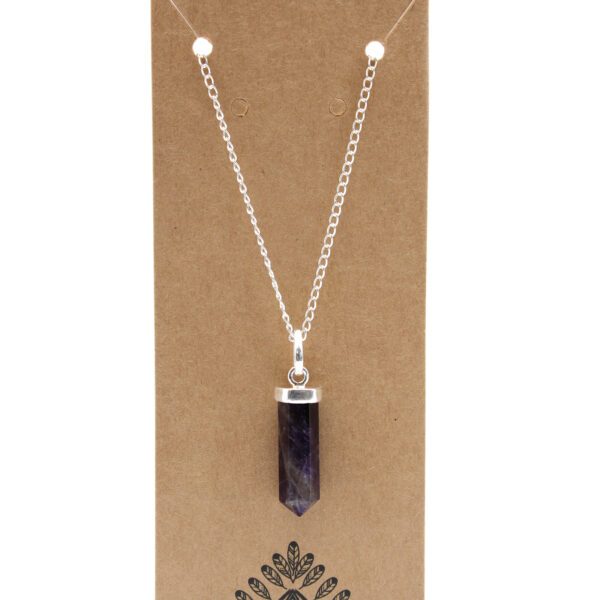 Second image of Colgante de Punto Clásico de Piedras Preciosas - Amatista