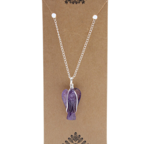 Second image of Colgante de Ángel de la Guarda de Piedras Preciosas - Amatista