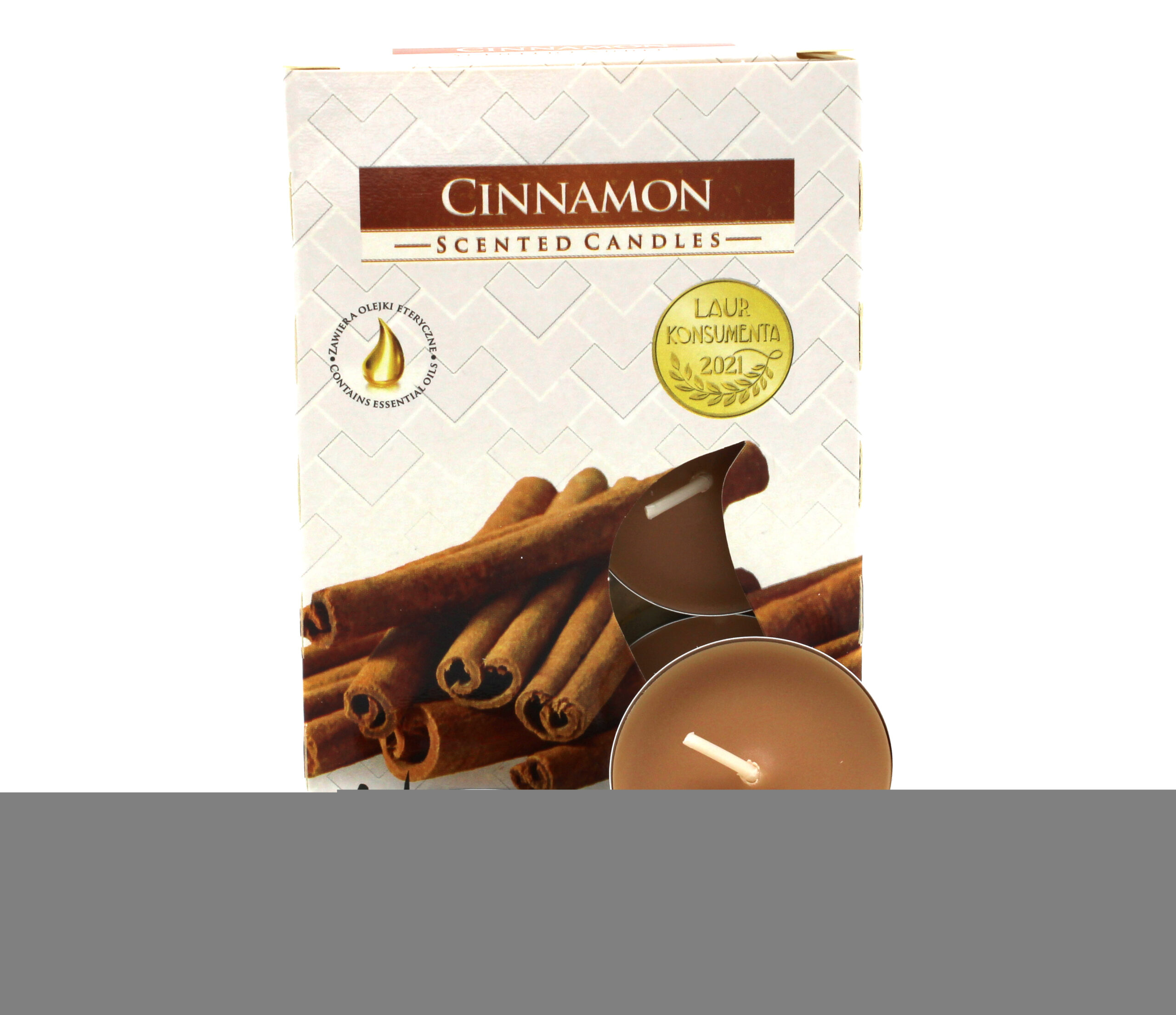 1x Set de 6 Velas de Té Perfumadas - Canela