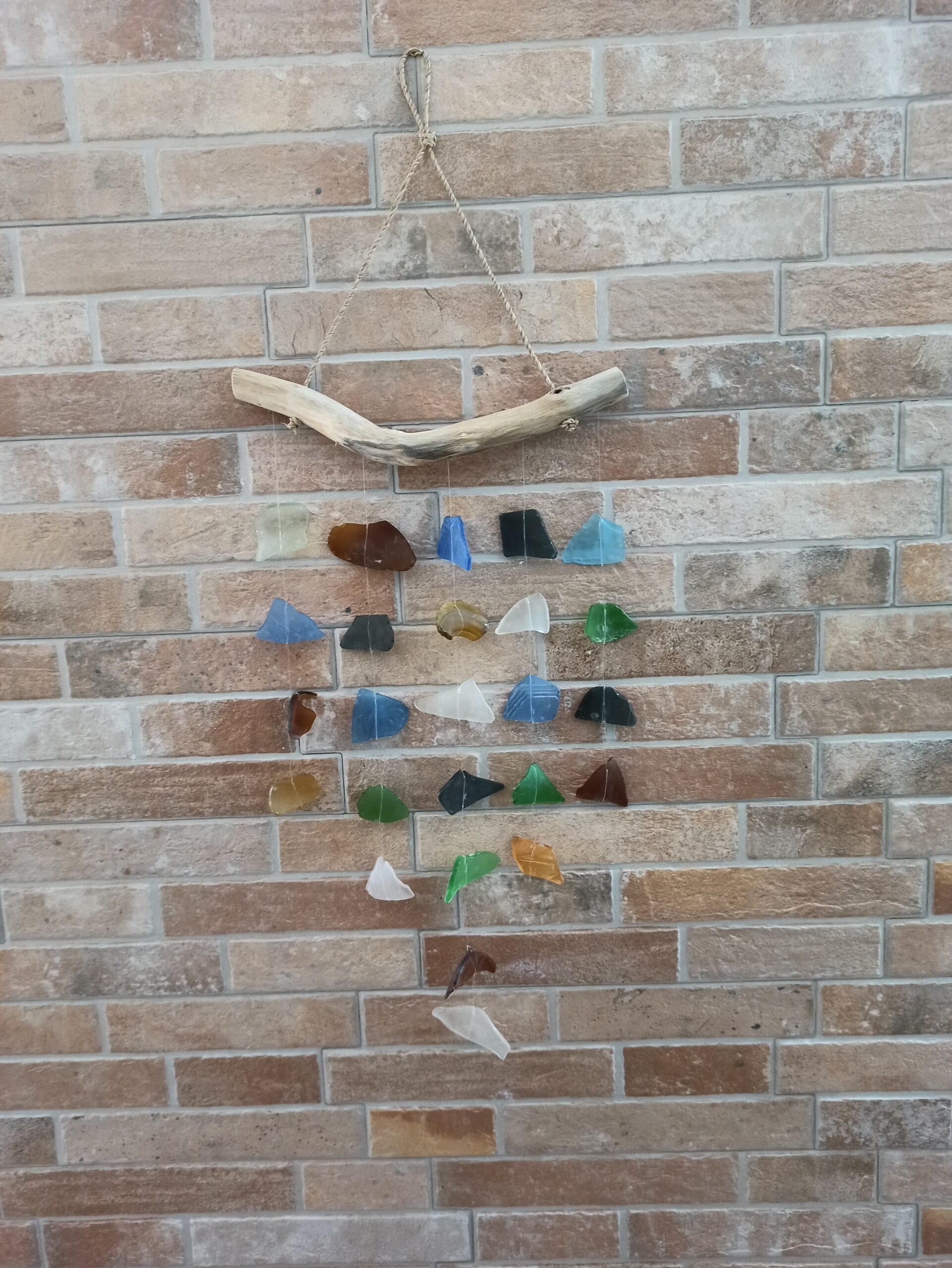 Second image of Carillón de vidrio reciclado - Cinco cuerdas - Multi
