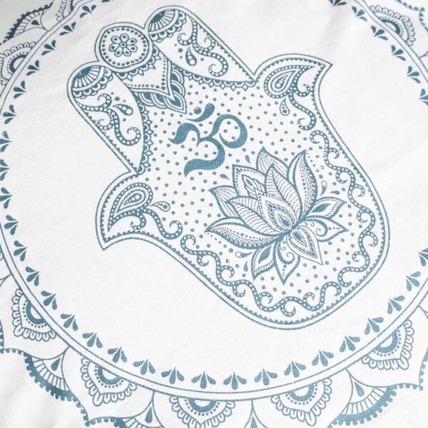 Second image of Cojín Hamsa Mandala - 60x60cm - verde