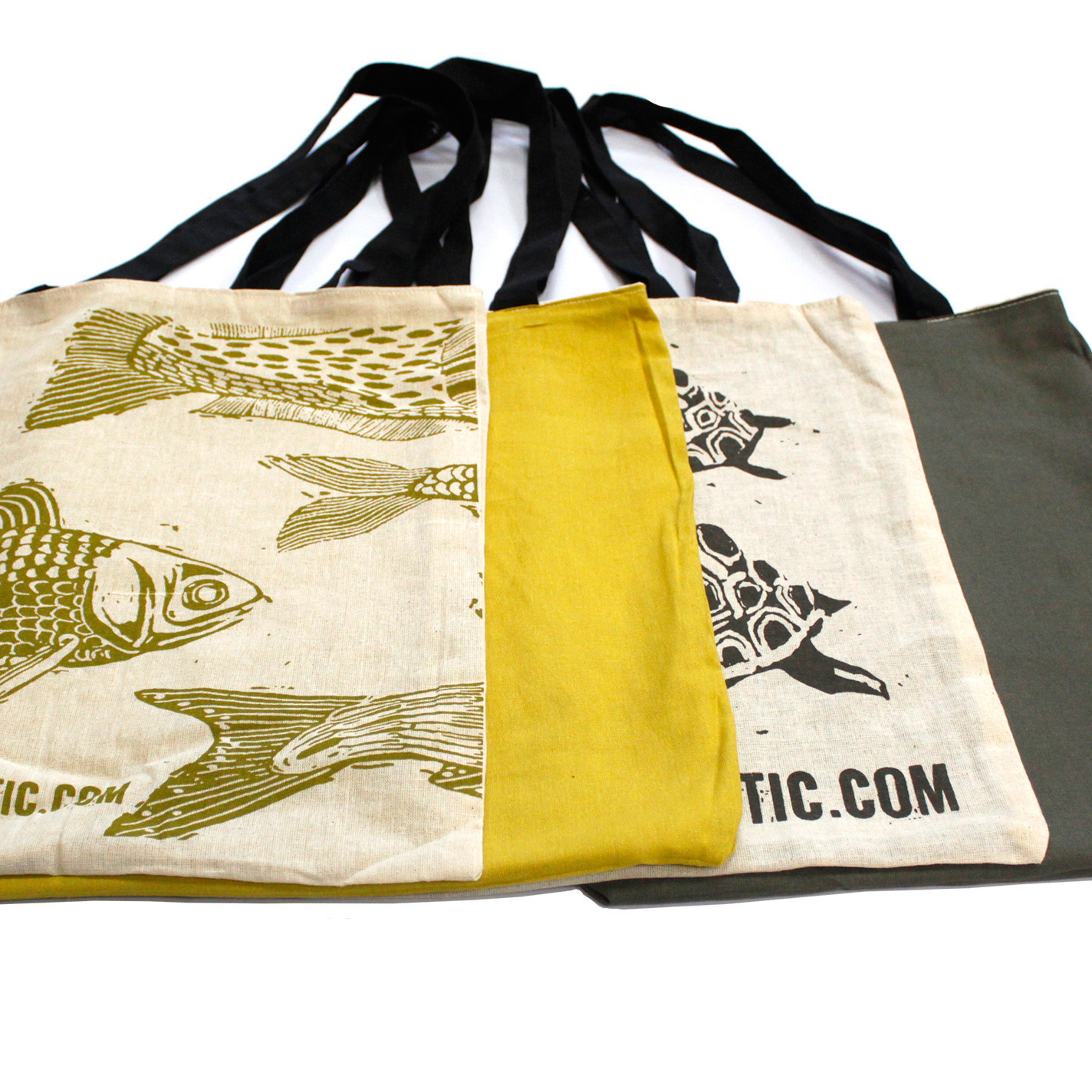 Second image of Bolsa de algodón reversible Lrg 2x4oz 38x42cm - (2 diseños)
