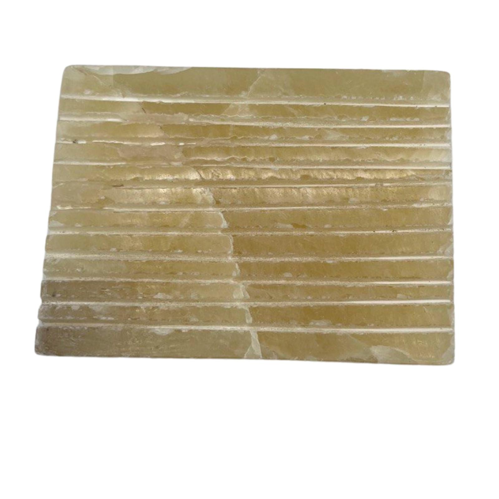 Second image of Jabonera Cuadrada Honey Onxy