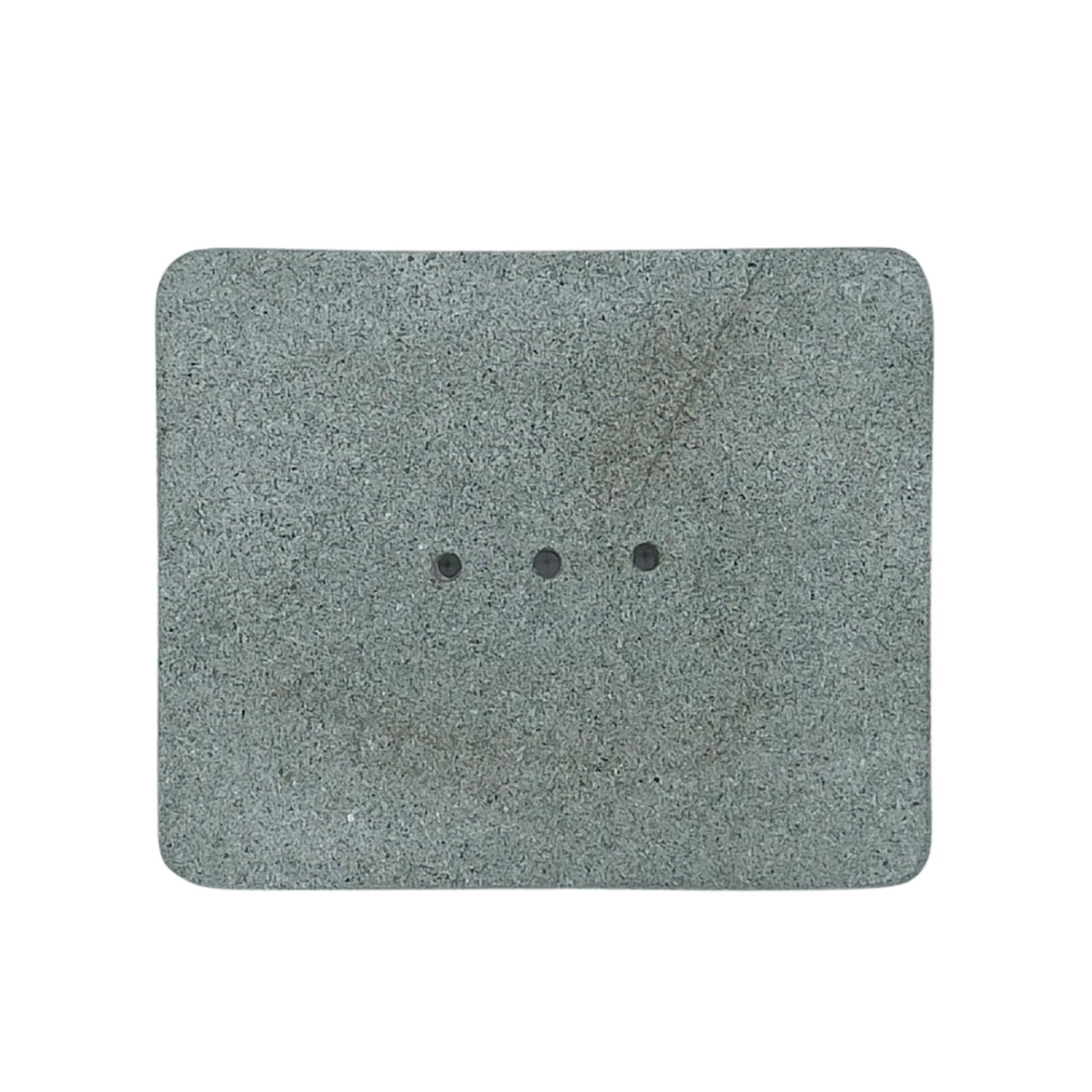 Second image of Jabonera de piedra Ziolit de forma cuadrada