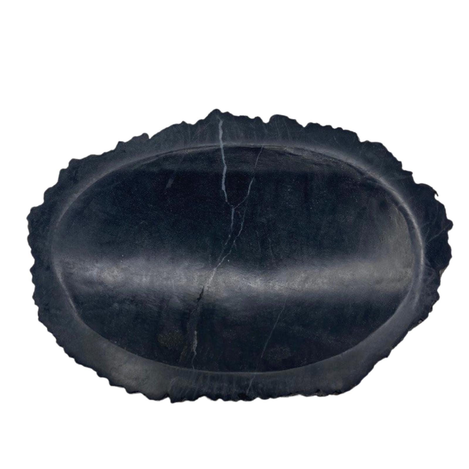 Second image of Jabonera Negra de Madera Petrificada