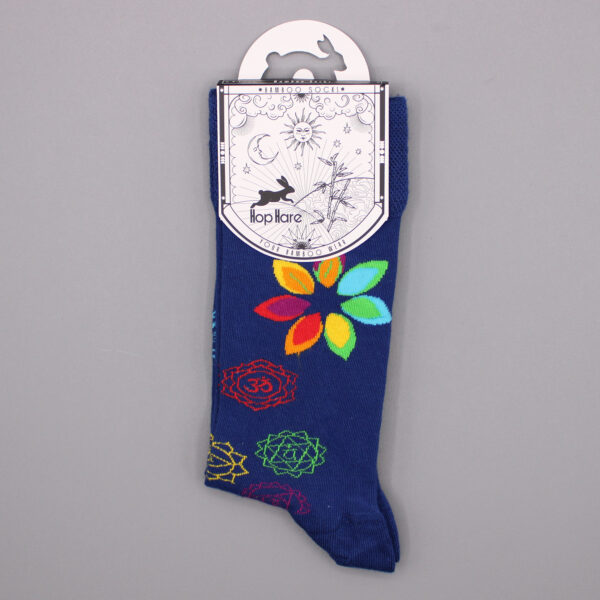 Second image of Calcetines Hop Hare Bamboo (S/M) - Rainbow Chakra