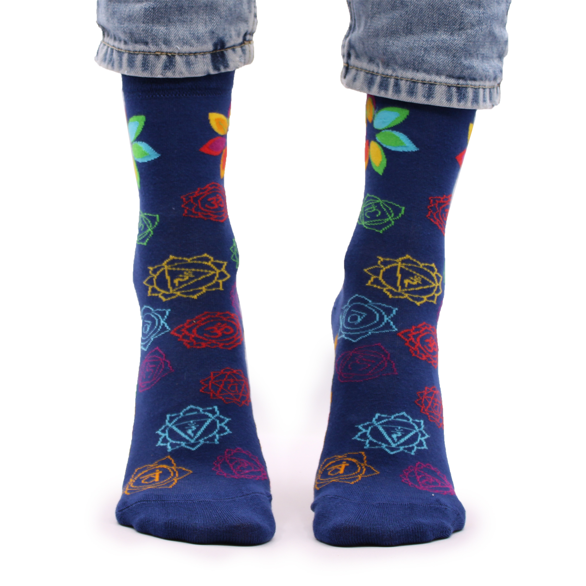 Second image of Calcetines Hop Hare (41-46) - Chakra del arcoíris