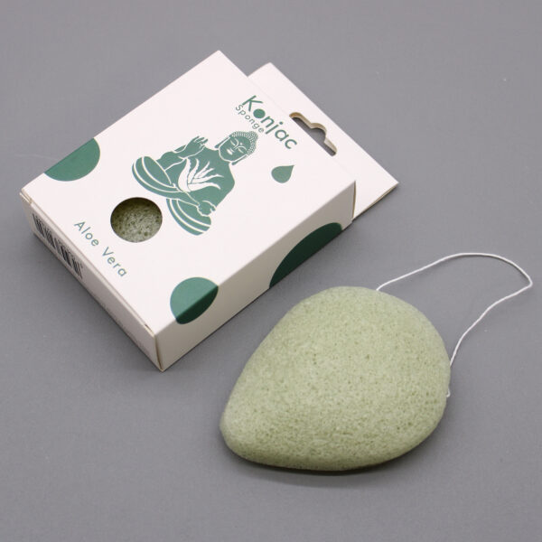 Second image of Esponja Facial Konjac - Aloe Vera - Cicatrizante