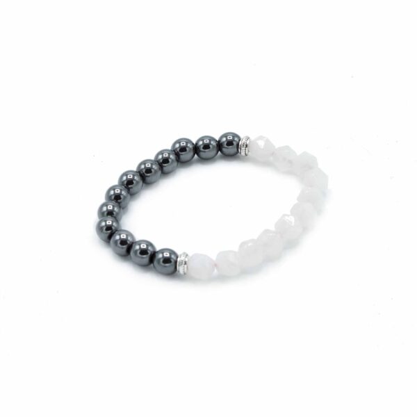 Second image of Pulsera de Piedra Preciosa Tallada - Cuarzo Rosa Magnético