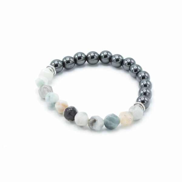 Second image of Pulsera de Piedra Preciosa Tallada - Jade de Montaña Magnético