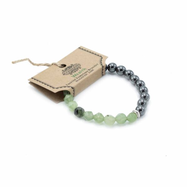 Second image of Pulsera de Piedra Preciosa Tallada - Jade Magnético