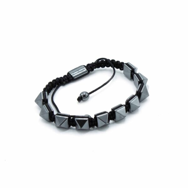 Second image of Pulsera Magnética Shamballa de Hematita -  Tachuelas