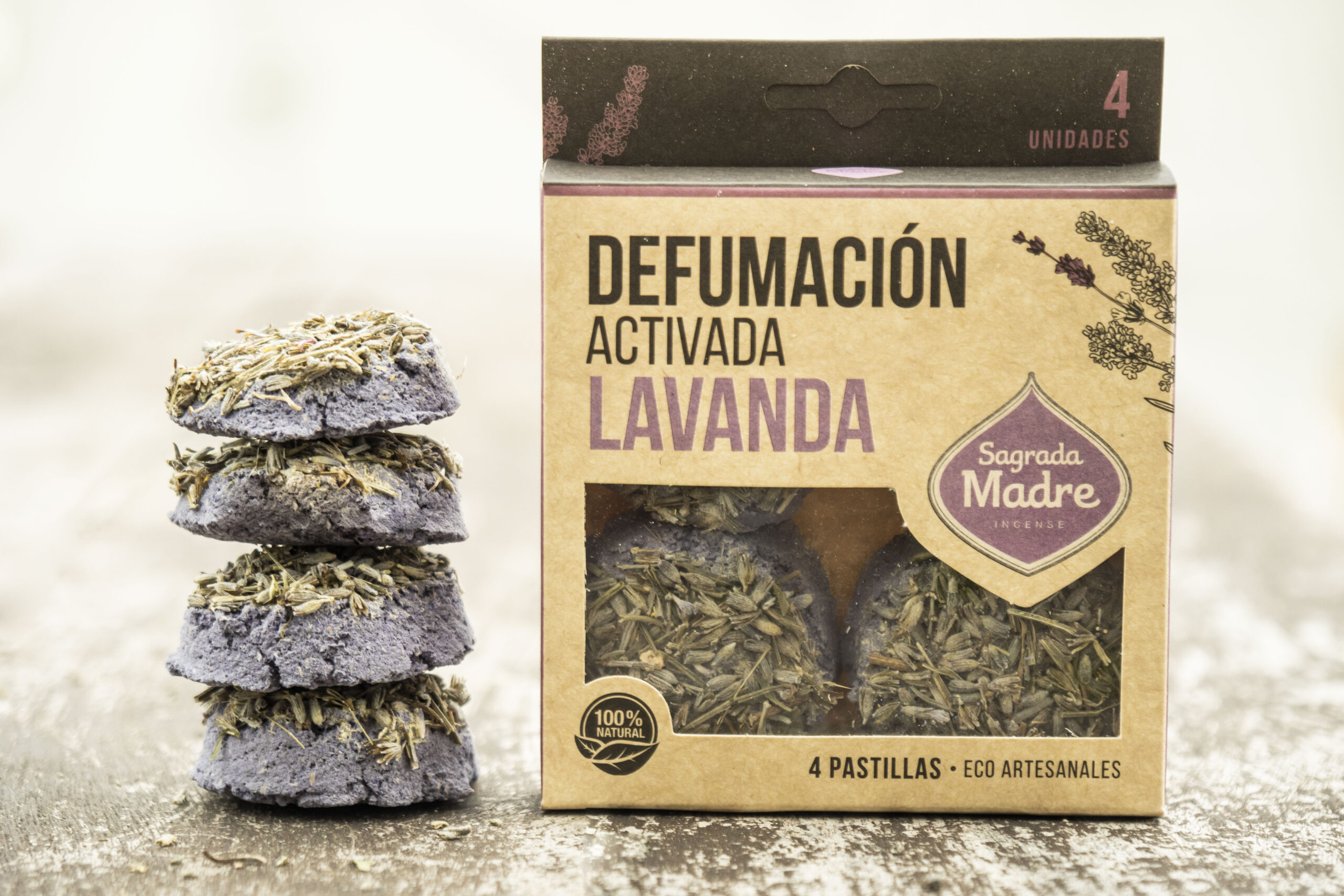 Second image of Pastillas de Incienso en Resina X 4 Lavanda