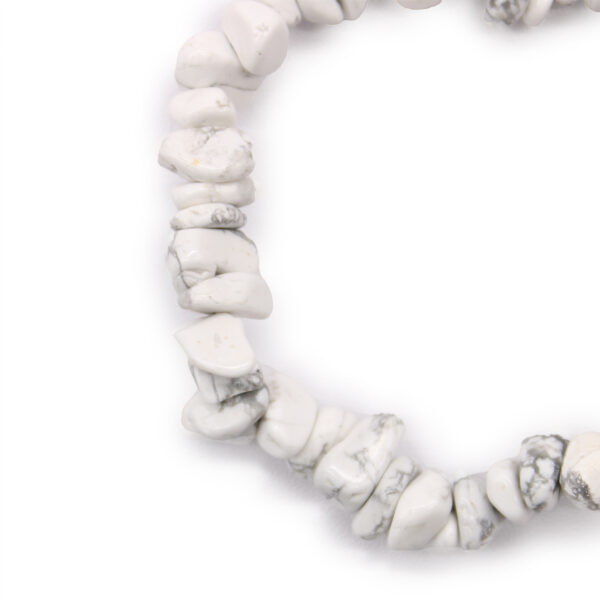 Second image of Pulsera Fragmentos de Piedras Preciosas - Jaspe blanco