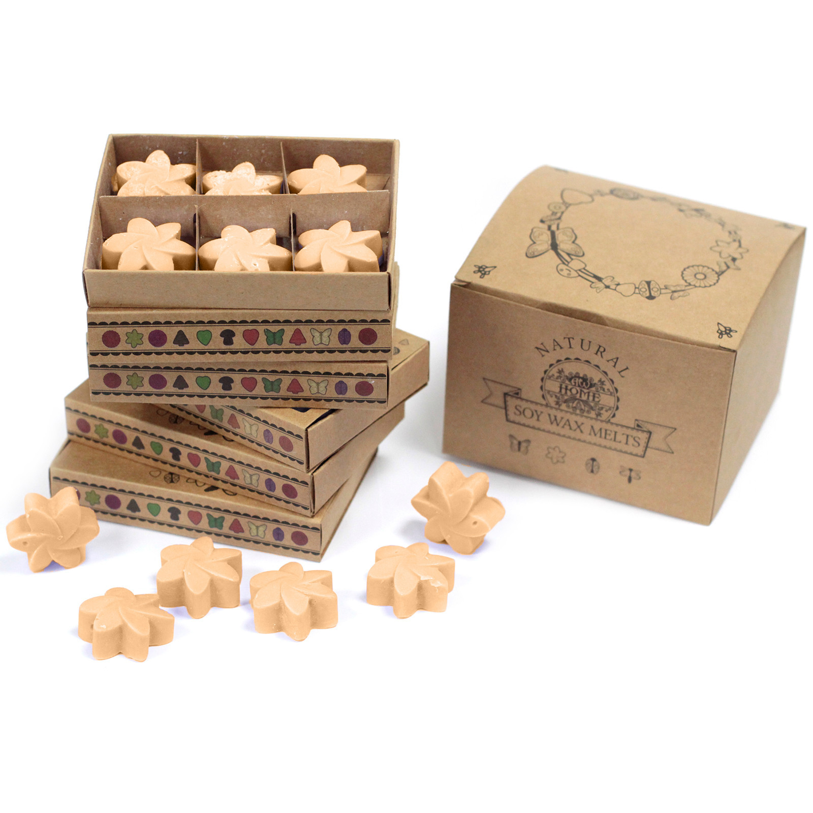 Second image of Caja de 6 ceras de Soja -Jazmín