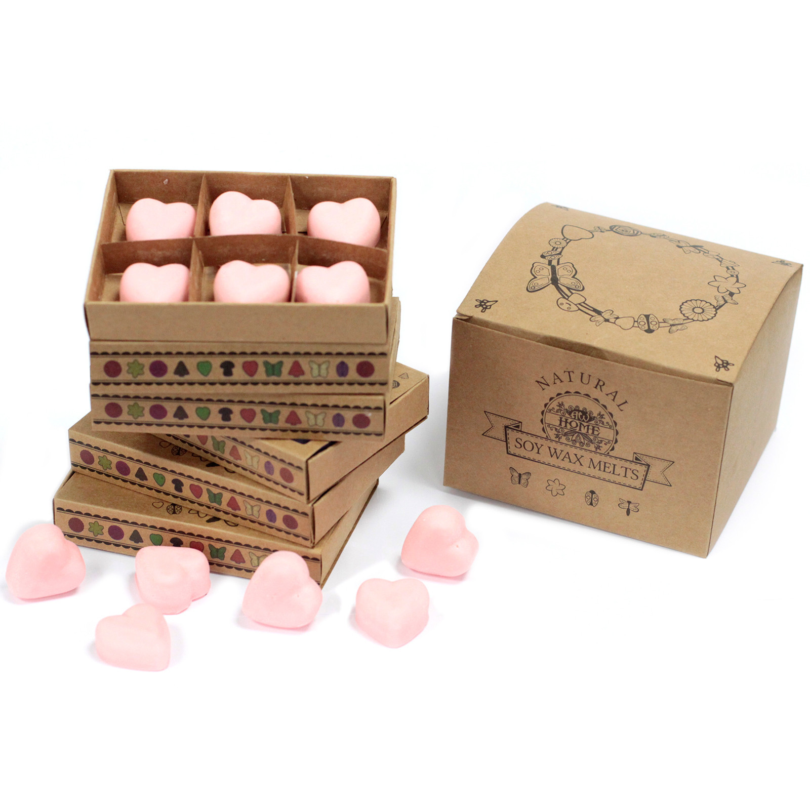 Second image of Caja de 6 ceras de Soja - Sangre de Dragon