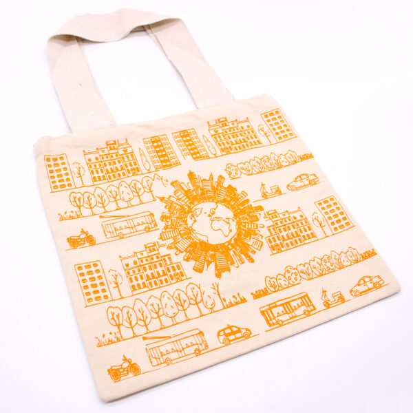 Second image of Bolsas de Algodón Grande - 38x42cm - Vida Urbana - 280g