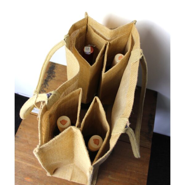 Second image of Bolsa de Yute Grande - Porta Botellas