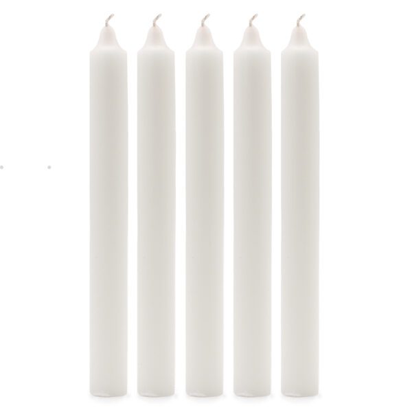 Second image of Velas a Granel de Color Sólido - Blanco Rústico - Paquete de 10