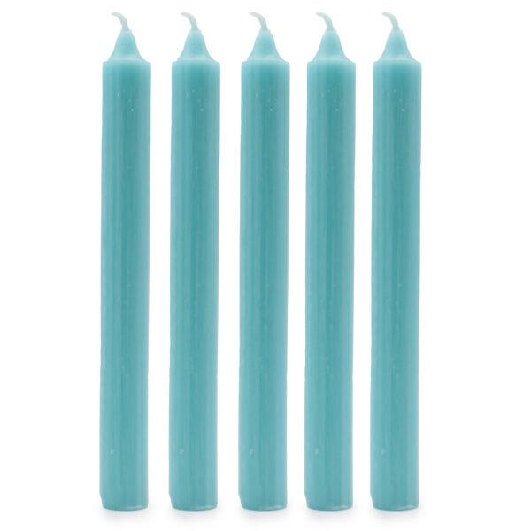 Second image of Velas a granel de color sólido - Aqua rústico - Paquete de 10